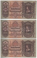 1930. 100P (3x) Sorszámkövetők T:II - Sin Clasificación