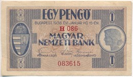 1938. 1P 'H086 083615' T:III  Hungary 1938. 1 Pengő 'H086 083615' C:F 
Adamo P1 - Sin Clasificación