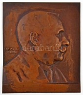 Zombori Kiss István (1902-1953) 1929. Férfi Portré Jobbra, Br Plakett (125x146mm) T:2,2- Patina - Ohne Zuordnung