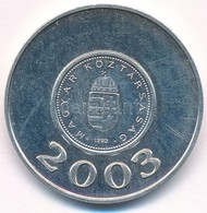 2008. '2003 / 2008' Ezüstözött Fém Emlékérem, Mindkét Oldalon Az 1Ft-os érme Hátlapjával (22mm) T:1- - Ohne Zuordnung