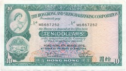 Hongkong 1976. 10$ T:III
Hong Kong 1976. 10 Dollars C:F - Ohne Zuordnung