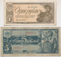 Szovjetunió 1938. 1R + 5R T:III,III-
Soviet Union 1938. 1 Ruble + 5 Rubles C:F,VG - Ohne Zuordnung