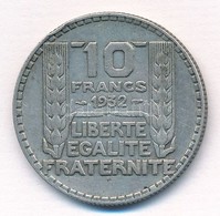 Franciaország 1932. 10Fr Ag T:2- Patina 
France 1932. 10 Francs Ag C:VF Patina 
Krause KM#878 - Sin Clasificación