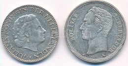 Vegyes: Hollandia 1955. 1G Ag 'Juliana' + Venezuela 1960. 1B Ag T:2
Mixed: Netherlands 1955. 1 Gulden Ag 'Juliana' + Ven - Sin Clasificación