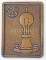DN 'General Electric' Br Emlékplakett (59x77mm) T:2
ND 'General Electric' Br Commemorative Plaque (59x77mm) C:XF - Ohne Zuordnung