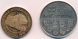 Vegyes: Ausztria 1982. '275 éves A Dorotheum - Bécs' Ezüstözött Br Emlékérem. Szign.: A. Zierler (50mm) + NDK 1979. 'Lip - Ohne Zuordnung