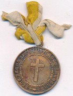 1908-1946. 'SZŰZ SZENT ZITA KÖNYÖRÖGJ ÉRETTÜNK' Egyoldalas Br Emlékérem Füllel, Sárga-fehér Szalaggal (31mm) T:2 - Ohne Zuordnung