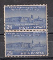 INDIA,  1954,  World Forestry Congress,  Pair, MNH, (**) - Nuevos