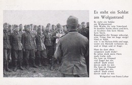 AK Es Steht Ein Soldat Am Wolgastrand - Deutsche Soldaten Beim Singen - Wolgalied Lehar - 2. WK (45684) - War 1939-45