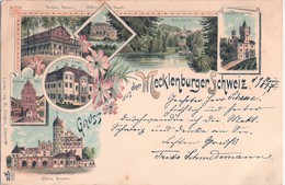 Mecklenburg Er Schweiz Schloß Schlieffenberg Basedow Remplin Ivenack Teterow Ua Gelaufen 9.8.1897 - Teterow