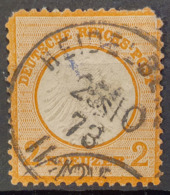 DEUTSCHES REICH 1872 - Caneled - Mi 15 - 2kr - Kleines Brustschild - Used Stamps