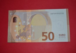 50 EURO FRANCE (oberthur)- E012G2 - EB7591912155 - UNC DRAGHI - 50 Euro
