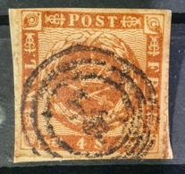 DENMARK 1858/62 - Canceled - Sc# 7 - 4s - Usado