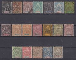 Indochina Indochine 1892/1900 Yvert#3-16 And 17-21 Used - Gebraucht