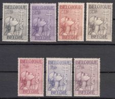 Belgium 1933 TBC, CROIX De LORRAINE Mi#366-372 Mint Hinged/never Hinged - Nuevos