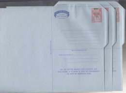 Aden Air Letter Sheets, Scott#AL3, AL2 Churchill In Black And Kennedy In Black And Blue Overprint, Cat Value 1.100 USD - Kennedy (John F.)
