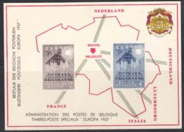 Belgium 1957 Europa-CEPT Special Commemorative Card - Storia Postale