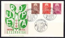 Luxembourg 1957 Europa CEPT PAX Mi#572-574 FDC-first Day Cover - Unused Stamps