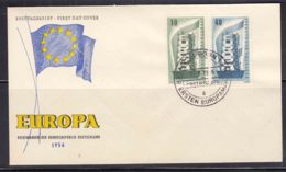 Germany 1956 Europa CEPT Mi#241-242 FDC-first Day Cover - Cartas