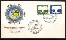 Germany 1957 Europa CEPT Mi#268-269 FDC- First Day Cover - Cartas