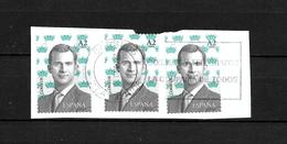 LOTE 1953  ///  ESPAÑA REY FELIPE VI  CON MATASELLO COMPLETO EN PAPEL    ¡¡¡ OCASION !!! - Gebraucht