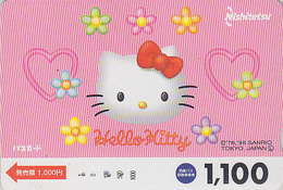 Carte Prépayée Japon - Comics - CHAT HELLO  KITTY - CAT Japan Prepaid Card - Nishi 5034 - BD