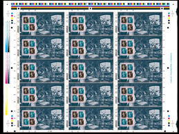 Great Britain 2015 World First Stamp Penny Black UNCUT LARGE SHEET Stamps On Stamps Printing Press - Variétés, Erreurs & Curiosités