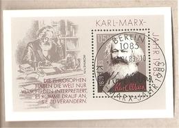 DDR - Foglietto FDC Con Annullo Speciale Michel Block 71: The 100th Anniversary Of The Death Of Karl Marx - 1983 *G - Karl Marx