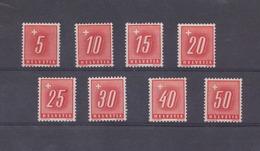 SERIE 67 à 74 SOIT 8 VALEURS NEUF X - Strafportzegels