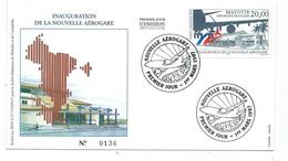 DT 82 - MAYOTTE - PAMANDZI - 1er MARS 1997 - 1er JOUR - NOUVELLE AÉROGARE - Storia Postale