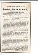 DP 9130 - GEORGES BENOUWT - POPERINGE 1901 + VOORMEZELE 1958 - Imágenes Religiosas