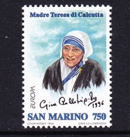 Europa Cept 1996 San Marino 1v ** Mnh (45587) Mother Teresa - 1996