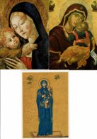 3 Cartes Postales Neuves - LA VIERGE ET L'ENFANT" - Vergine Maria E Madonne