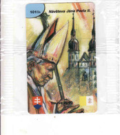 Pope John Paul II, Slovaquie Private Prepaid Card In Blister, Tirage 1250 Pieces Only - Slovaquie
