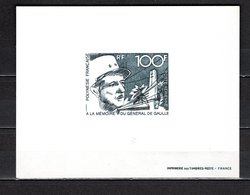 POLYNESIE PA  N° 70  EPREUVE DE LUXE  NEUF SANS CHARNIERE COTE  150.00€  GENERAL DE GAULLE VOIR DESCRIPTION - Imperforates, Proofs & Errors