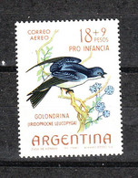 Argentina  -  1964. Rondine. Swallow. MNH - Passeri