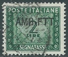 1949-54 TRIESTE A SEGNATASSE USATO 2 LIRE - RB34-6 - Taxe