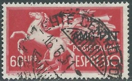 1950 TRIESTE A ESPRESSO USATO DEMOCRATICA 60 LIRE - RB40-5 - Eilsendung (Eilpost)