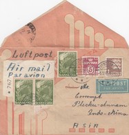 COVER. DANMARK. LUFTPOST. 5 3 48. SVENDBORG TO INDOCHINA PLECKU-ANNAM - Airmail