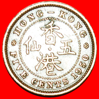 + 4 CHARACTERS OF CHINA: HONG KONG ★ 5 CENTS 1950! LOW START ★ NO RESERVE! - Hong Kong