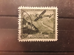 LIECHTENSTEIN 1930 LUFTPOST POSTE AÉRIENNE,  Yvert No 5 , 45 R Vert , Obl TB - Aéreo