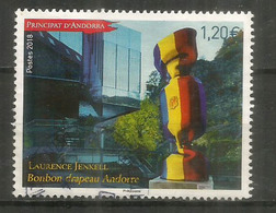 Bonbon Drapeau D'ANDORRE (sculpture De Laurence Jenkell), Oblitéré,  1 ère Qualité - Used Stamps