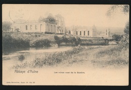 ABBAYE D'AULNE   LES RUINES VUES DE LA SAMBRE - Thuin