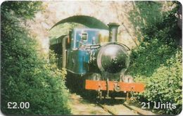 Isle Of Man - Chip - Steam Trains - Engine No. 2, The Hutchinson, 2£, 1995, 5.000ex, Used - Isla De Man