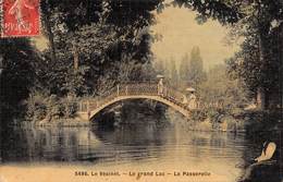 PIE-Z SDV-19-4924 : LE VESINET. LA PASSERELLE DU GRAND LAC. CARTE COLORISEE FACON TOILE D'ARTISTE PEINTRE - Le Vésinet