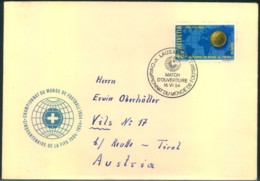 1954, 15.6.: Umschag Mit 40 Rp Sondermarke "LAUSANNE MATCH-OUVERTURE" - Sonstige & Ohne Zuordnung