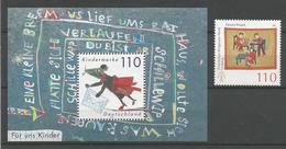 BLOC FEUILLET D'ALLEMAGNE FEDERALE N°49 + TP 1897  NEUFS SANS CHARNIERE  (scan Verso) - Unused Stamps