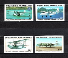 POLYNESIE PA  N° 156 à 159  NON DENTELES       NEUFS SANS CHARNIERE COTE  50.00€  AVION  VOIR DESCRIPTION - Geschnittene, Druckproben Und Abarten