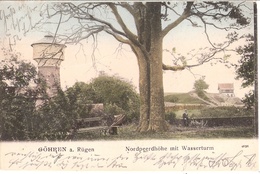 GÖHREN Auf Rügen Nordpeerdhöhe Mit Wasserturm Belebt Color 18.8.1905 Gelaufen - Goehren