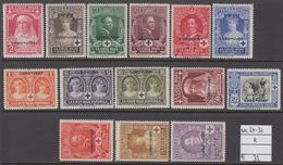 1926. CABO-JUBY. Rotes Kreuz: Königliche Familie.   Set 14 Ex.  (Michel 24-37) - JF317877 - Cape Juby